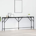 Konsolentisch Schwarz Eichen-Optik 200 x 29 x 75 cm