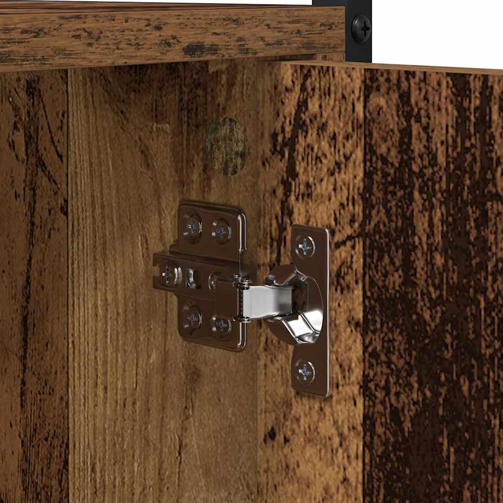 Waschmaschinen-Schrank Altholz 68 x 48,5 x 194 cm Holzwerkstoff