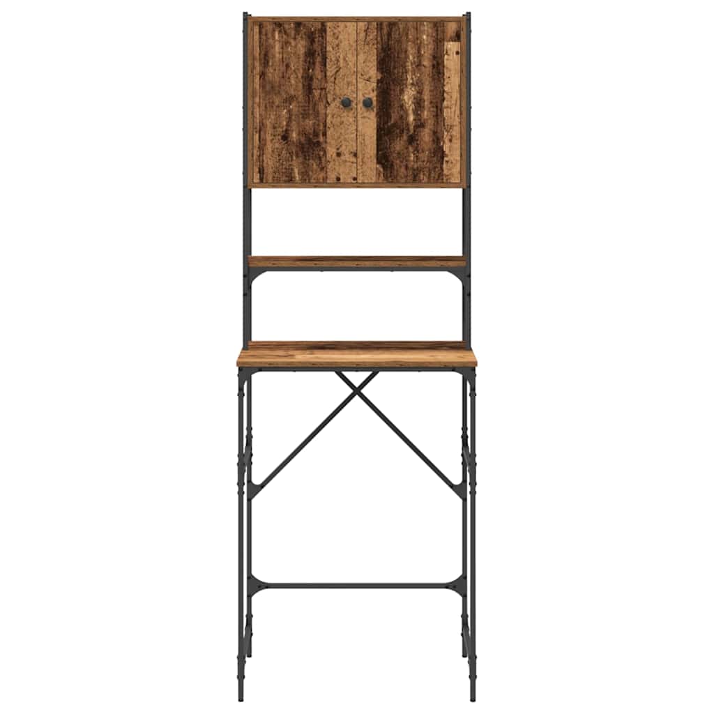 Waschmaschinen-Schrank Altholz 68 x 48,5 x 194 cm Holzwerkstoff