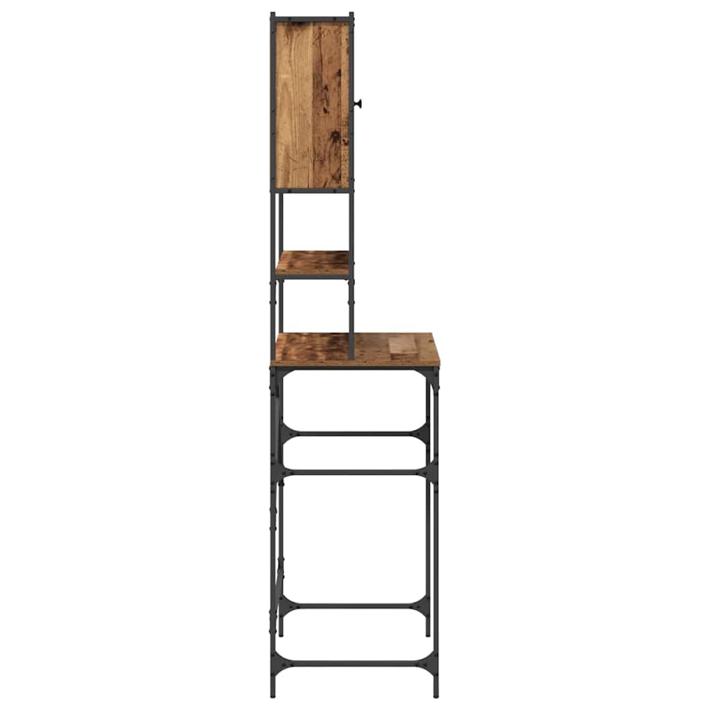 Waschmaschinen-Schrank Altholz 68 x 48,5 x 194 cm Holzwerkstoff