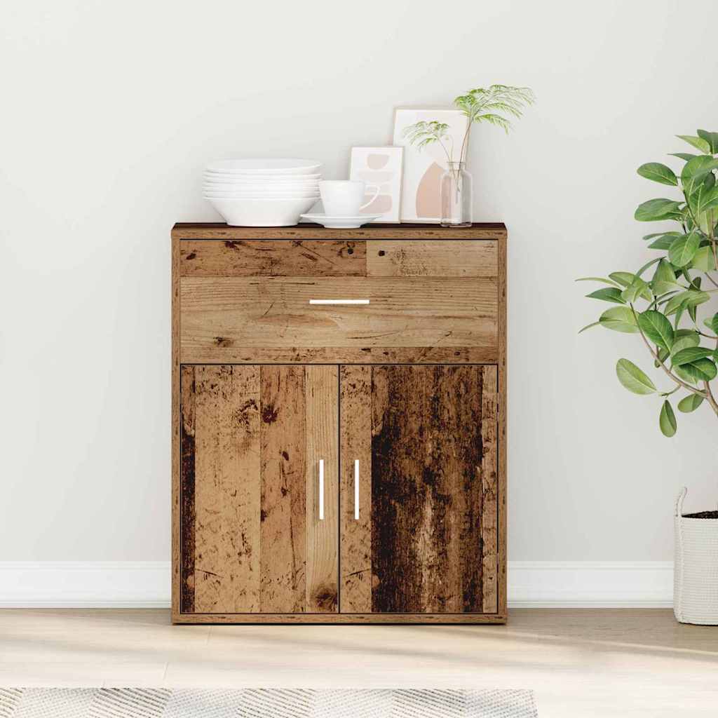 Sideboard mit Schubladen Altholz 60 x 31 x 70 cm Holzwerkstoff