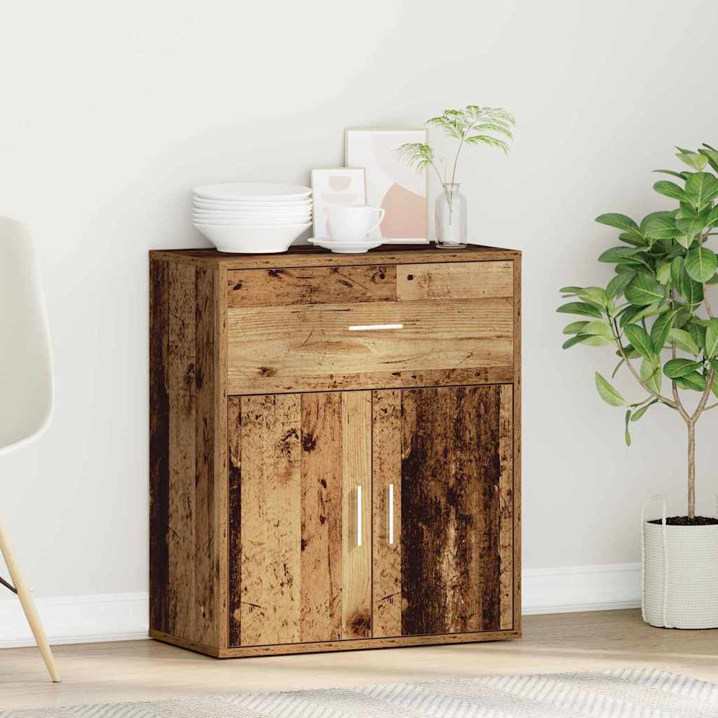 Sideboard mit Schubladen Altholz 60 x 31 x 70 cm Holzwerkstoff