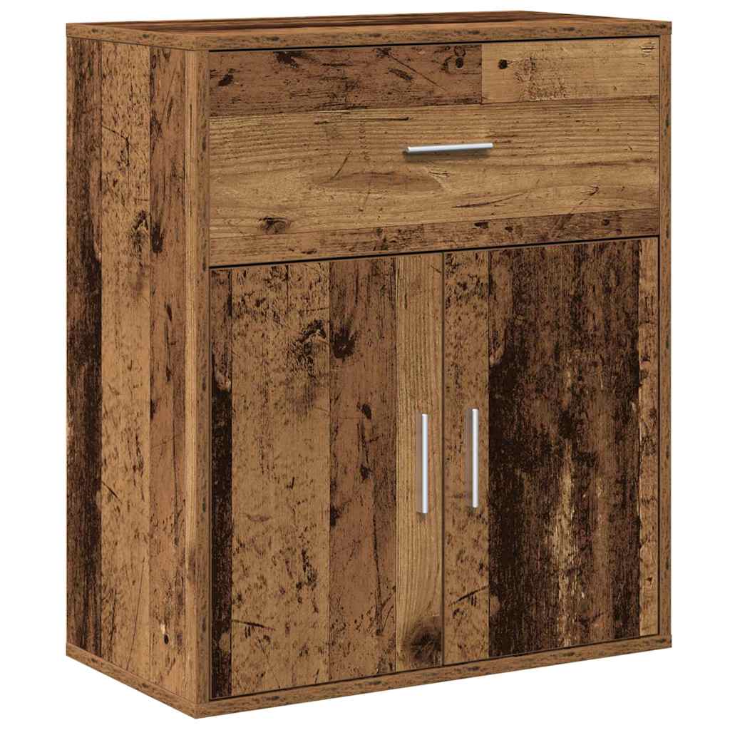 Sideboard mit Schubladen Altholz 60 x 31 x 70 cm Holzwerkstoff