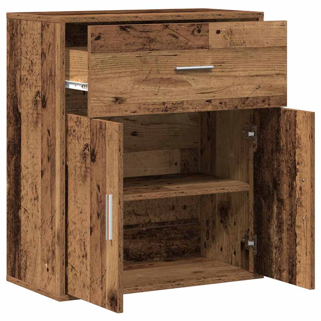 Sideboard mit Schubladen Altholz 60 x 31 x 70 cm Holzwerkstoff