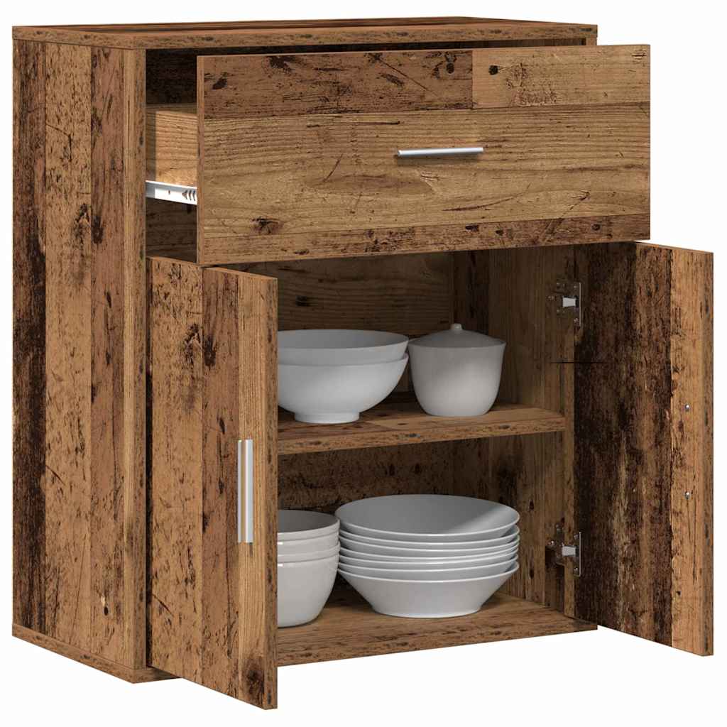 Sideboard mit Schubladen Altholz 60 x 31 x 70 cm Holzwerkstoff