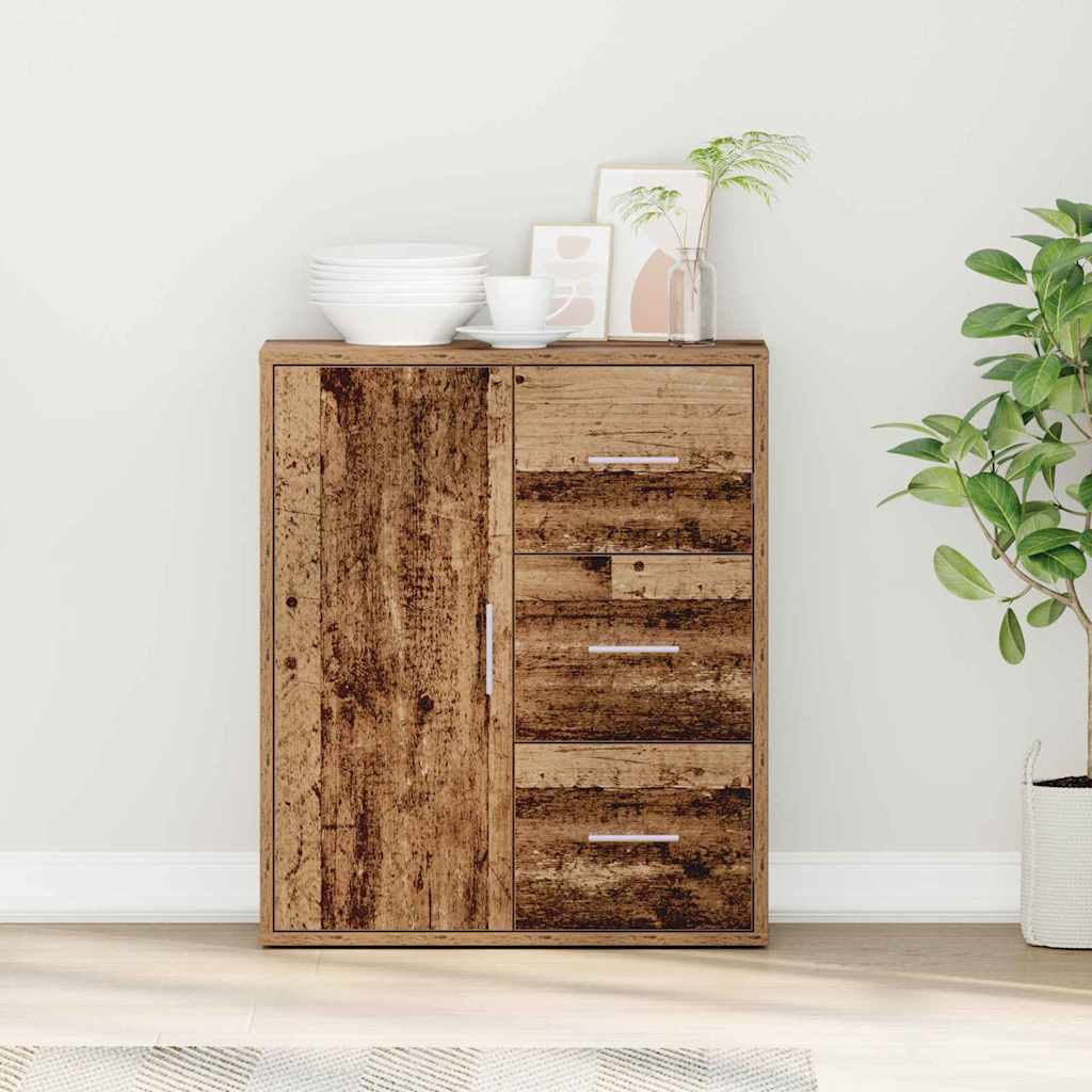 Sideboard mit Schubladen Altholz 60 x 31 x 70 cm Holzwerkstoff