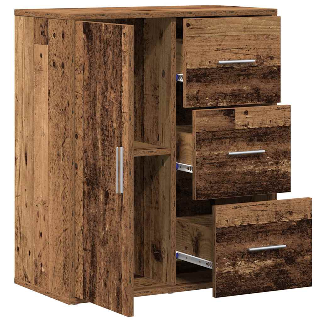 Sideboard mit Schubladen Altholz 60 x 31 x 70 cm Holzwerkstoff
