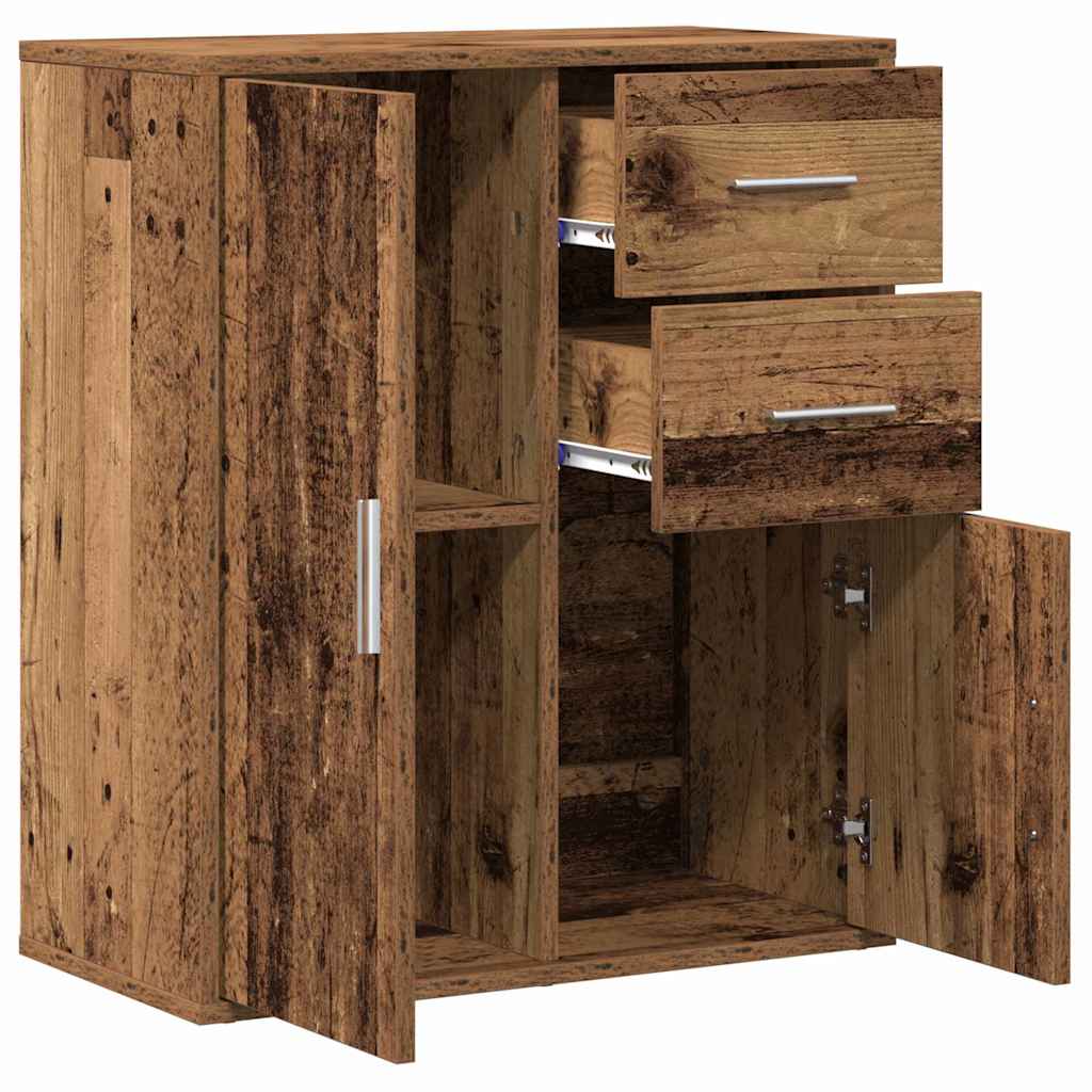 Sideboard mit Schubladen Altholz 60 x 31 x 70 cm Holzwerkstoff