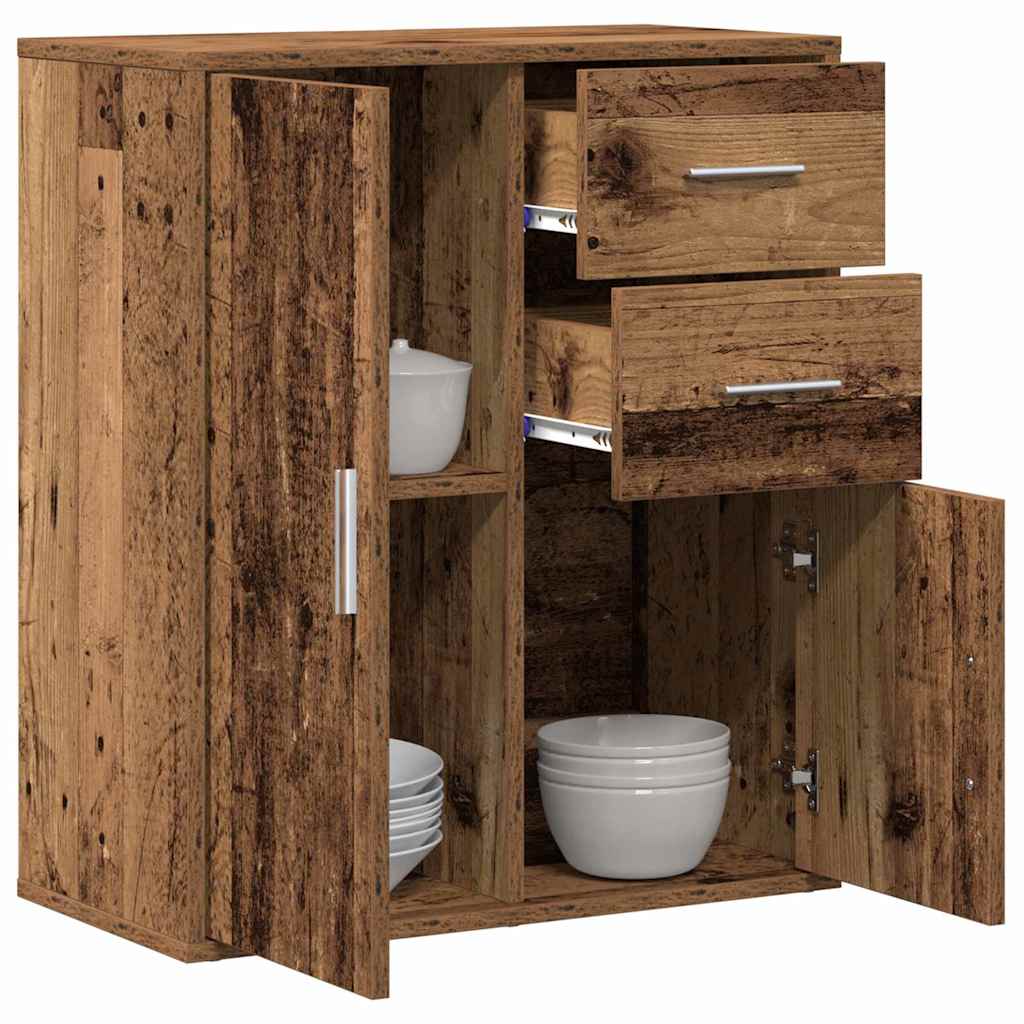 Sideboard mit Schubladen Altholz 60 x 31 x 70 cm Holzwerkstoff