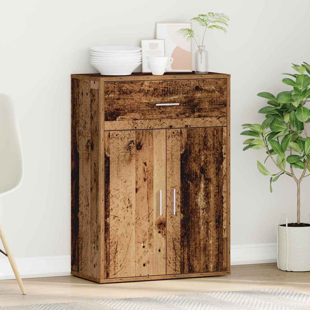 Sideboard mit Schubladen Altholz 60 x 30 x 84 cm Holzwerkstoff