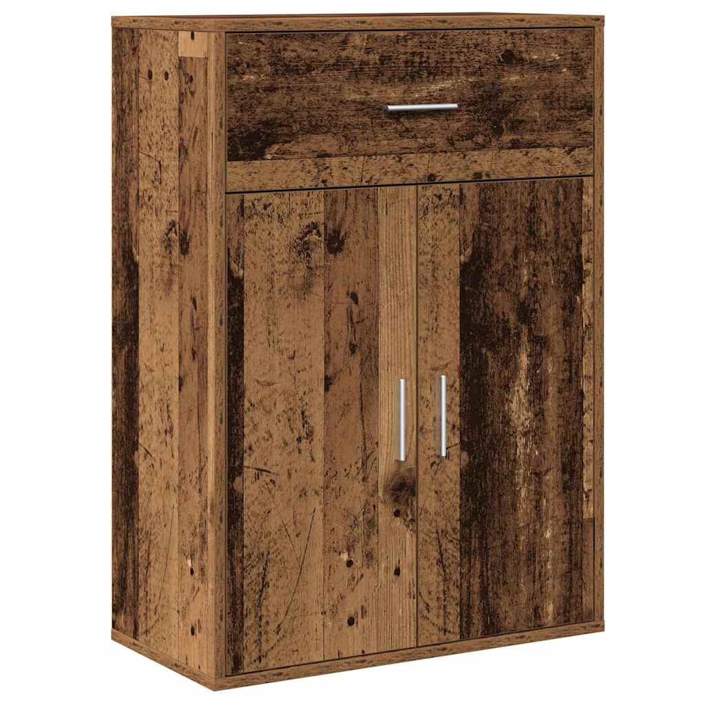 Sideboard mit Schubladen Altholz 60 x 30 x 84 cm Holzwerkstoff