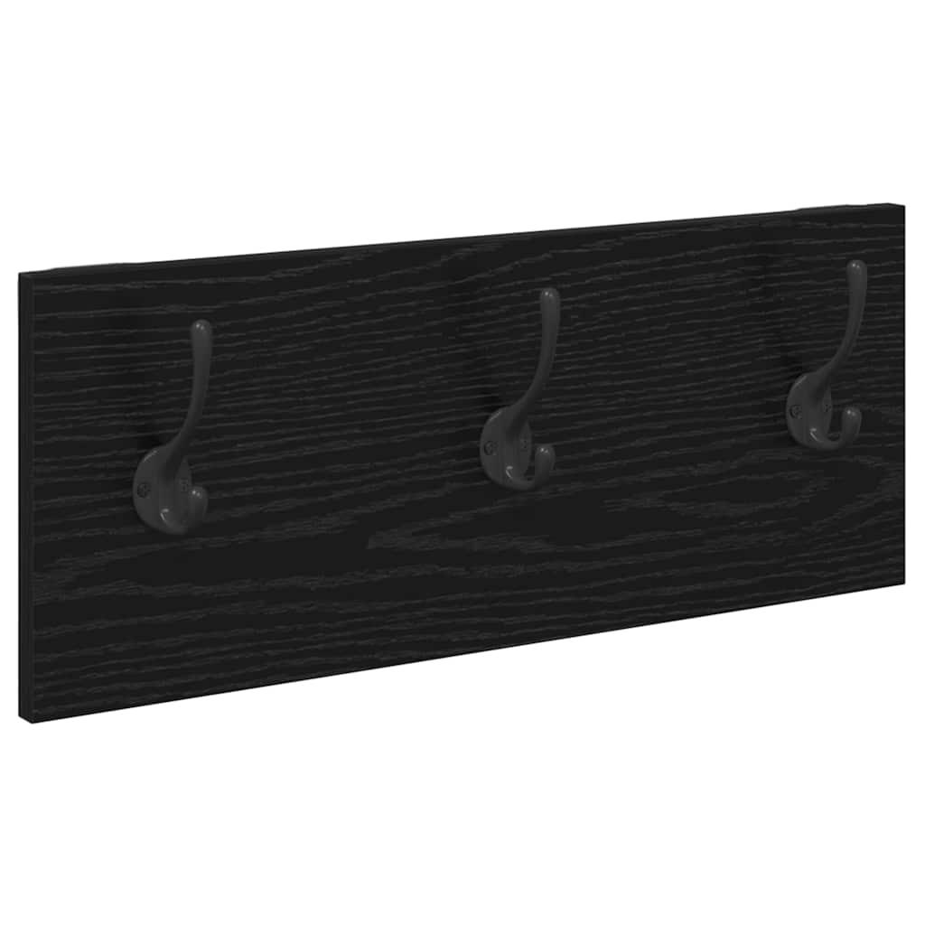 Flurmöbel-Set 4 pcs Schwarz Eichen-Optik Holzwerkstoff