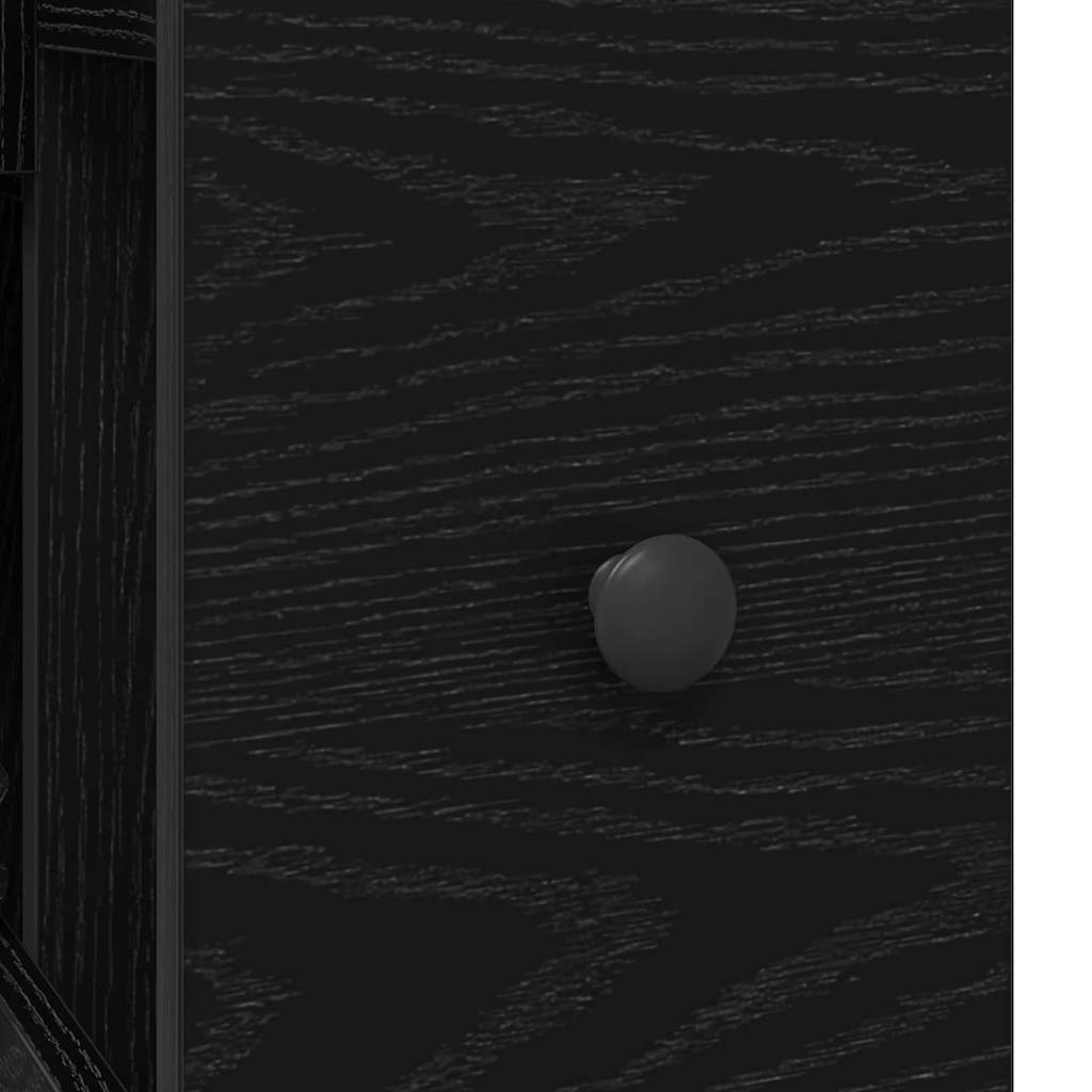 Badezimmermöbel-Set Schwarz Eichen-Optik 80 x 18 x 60 cm