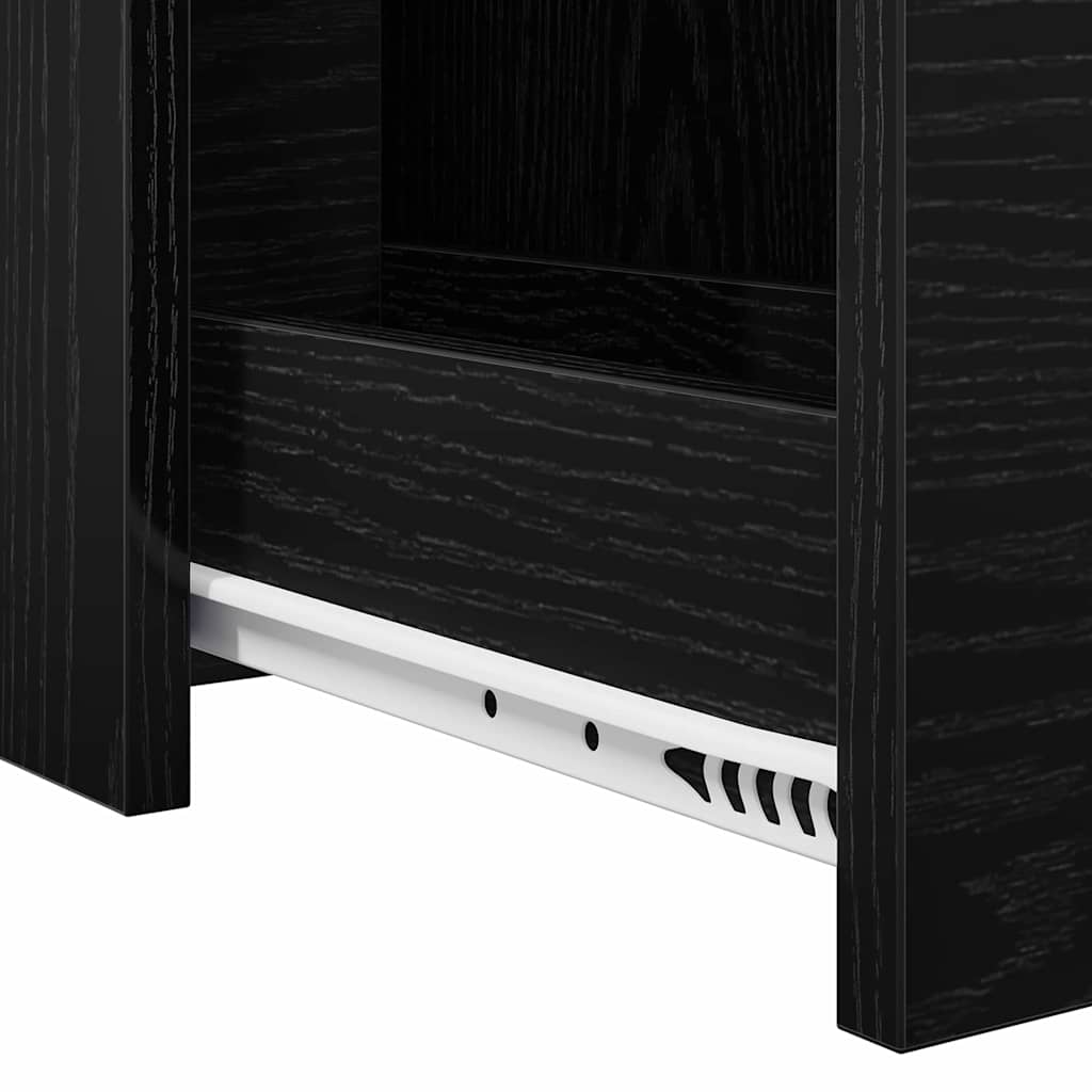 Badezimmermöbel-Set Schwarz Eichen-Optik 80 x 18 x 60 cm