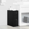 Badezimmermöbel-Set Schwarz Eichen-Optik 80 x 18 x 60 cm