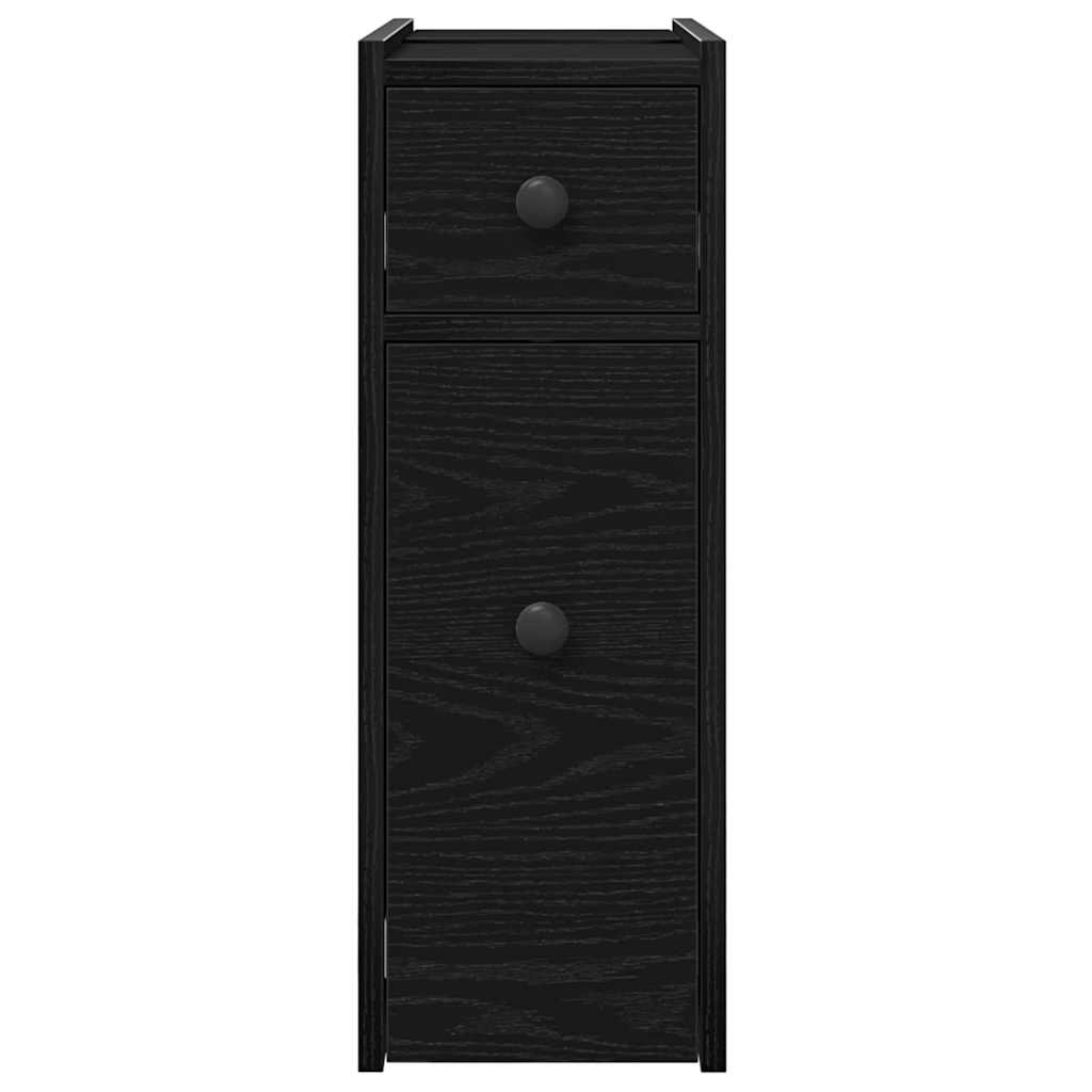 Badezimmermöbel-Set Schwarz Eichen-Optik 80 x 18 x 60 cm