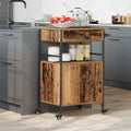 Küchentrolley Altholz 56 x 43 x 89,5 cm Holzwerkstoff