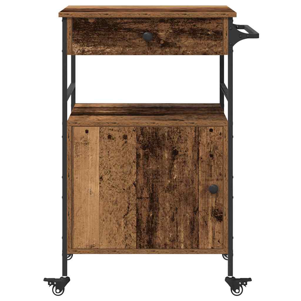 Küchentrolley Altholz 56 x 43 x 89,5 cm Holzwerkstoff