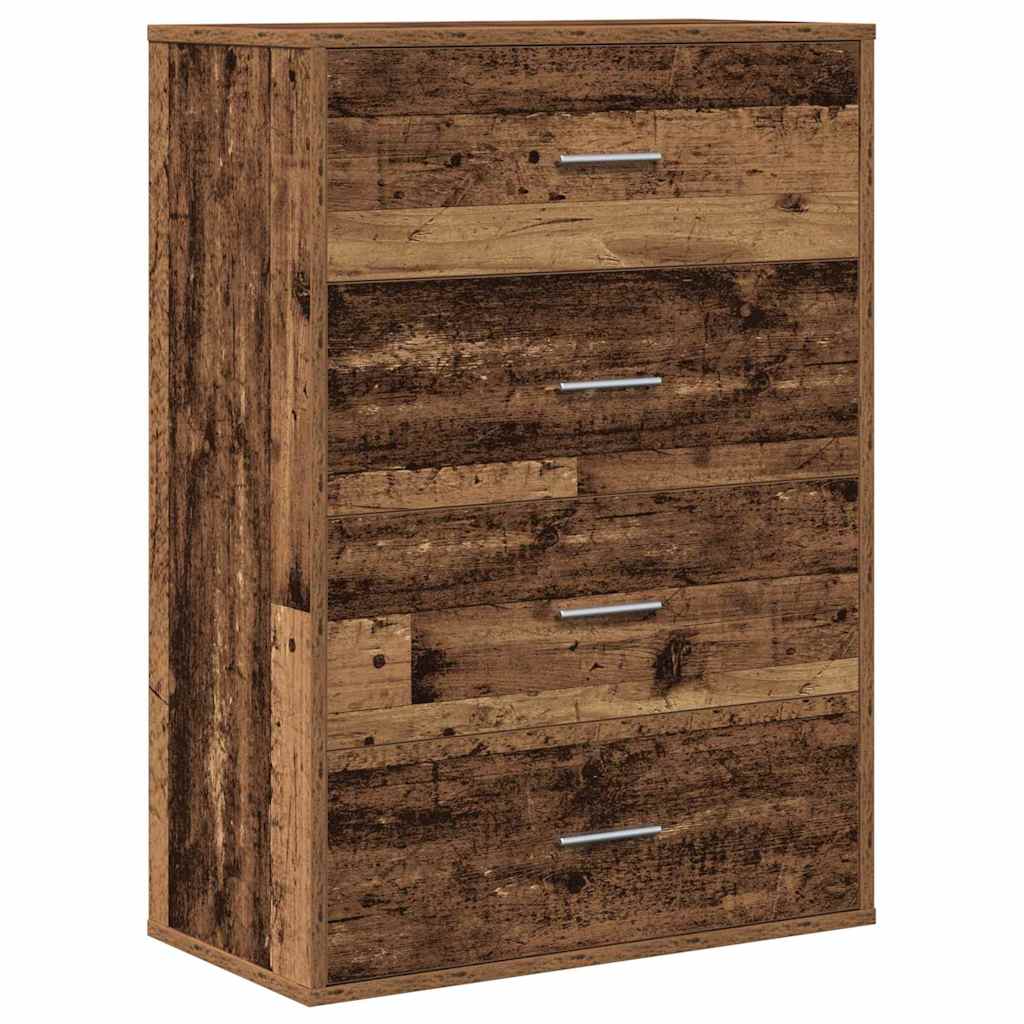 Sideboard mit Schubladen Altholz 60 x 31 x 84 cm Holzwerkstoff