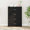 Sideboard Schwarz Eichen-Optik 60 x 31 x 84 cm Holzwerkstoff