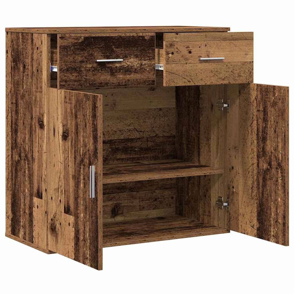 Sideboard mit Schubladen Altholz 78 x 38 x 80 cm Holzwerkstoff
