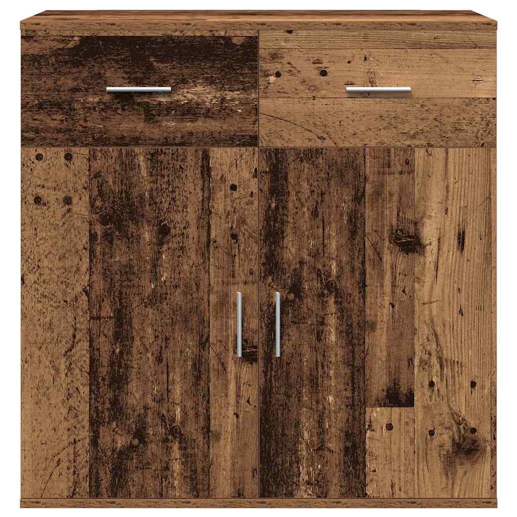 Sideboard mit Schubladen Altholz 78 x 38 x 80 cm Holzwerkstoff