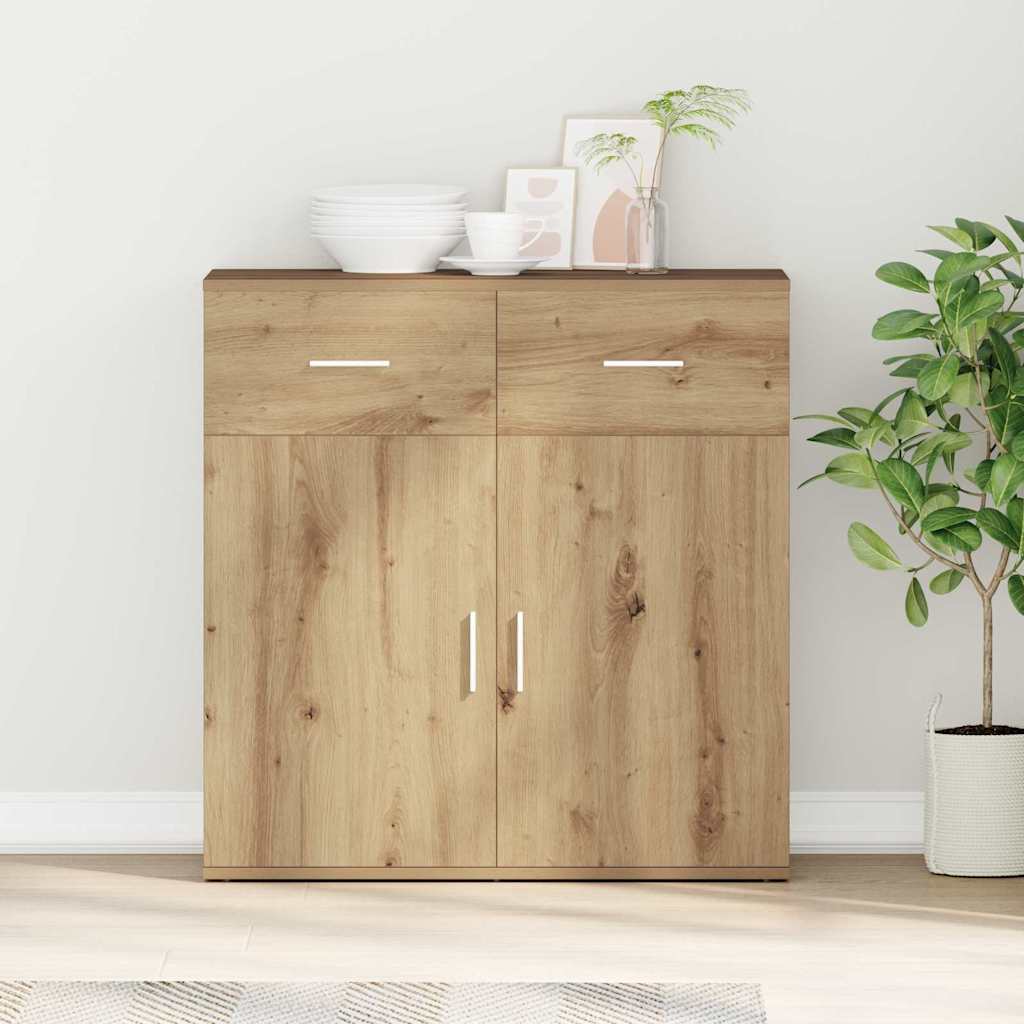 Sideboard Artisan-Eiche 78 x 38 x 80 cm Holzwerkstoff