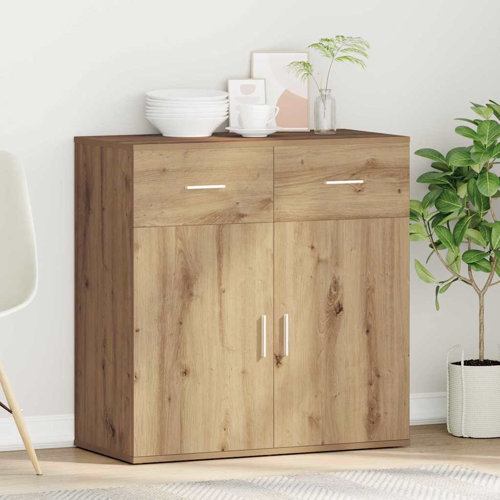 Sideboard Artisan-Eiche 78 x 38 x 80 cm Holzwerkstoff