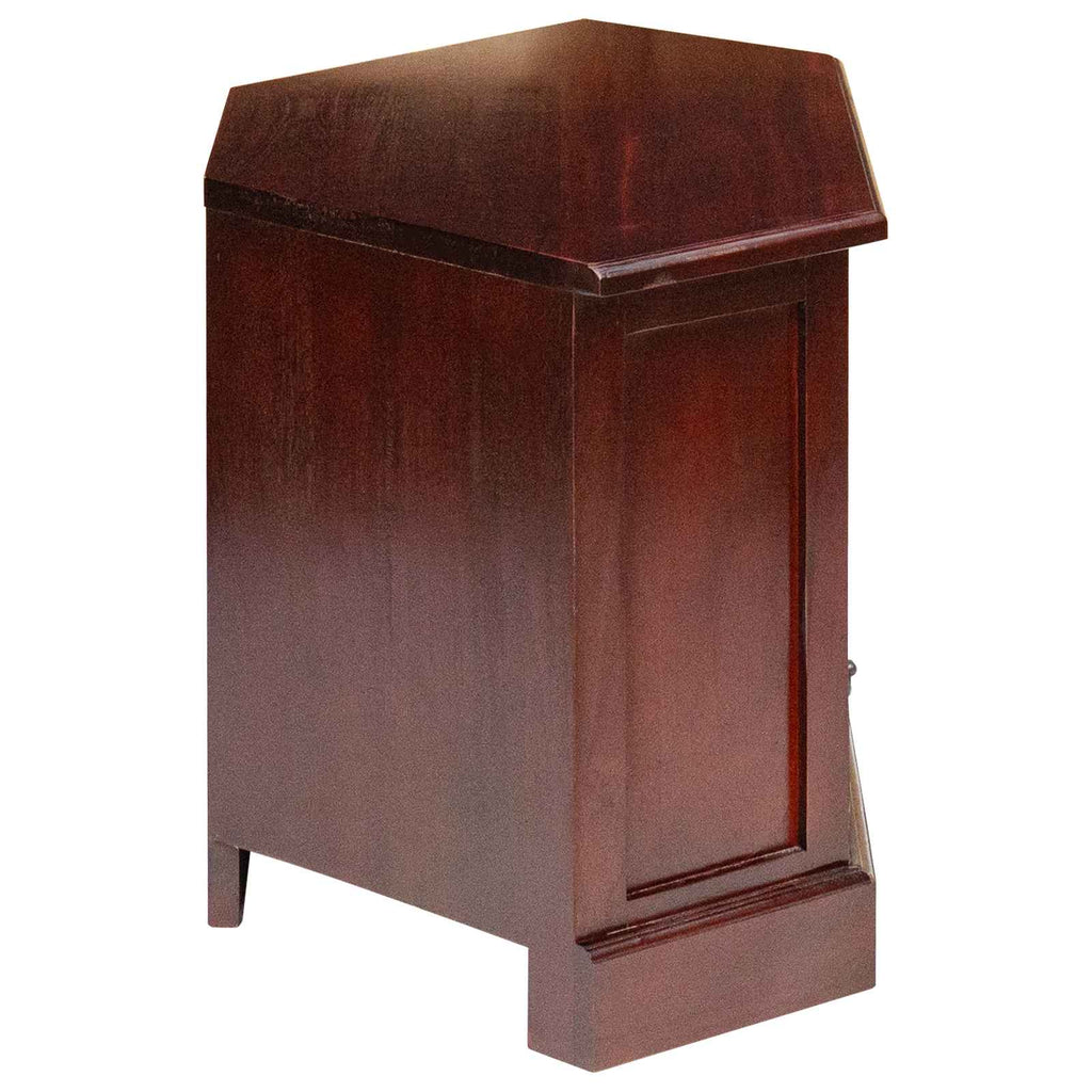 EckTVSchrank Braun 80 x 40,5 x 45 cm Massives Mahagoni Holz