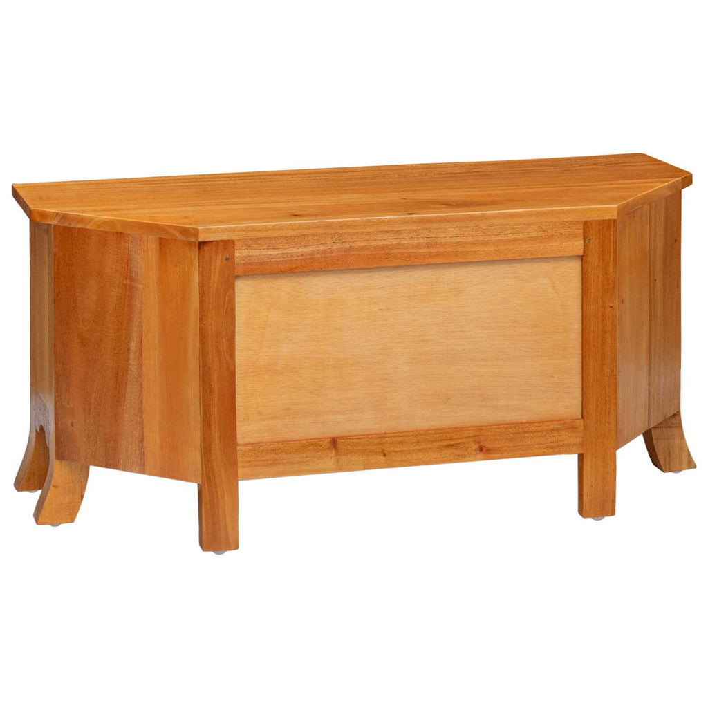 TV-Schränk Natur 100 x 40,5 x 46 cm Massives Mahagoni Holz