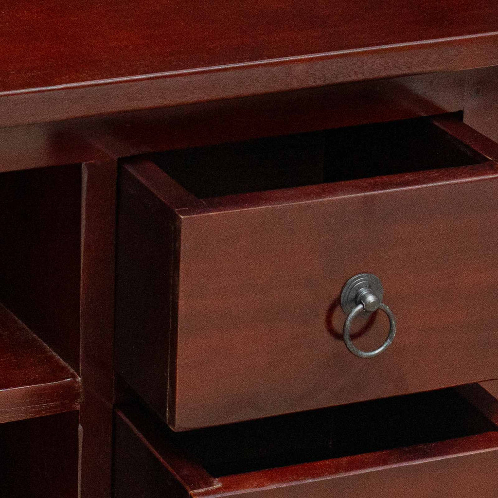 TV-Schränk Braun 100 x 40,5 x 46 cm Massives Mahagoni Holz