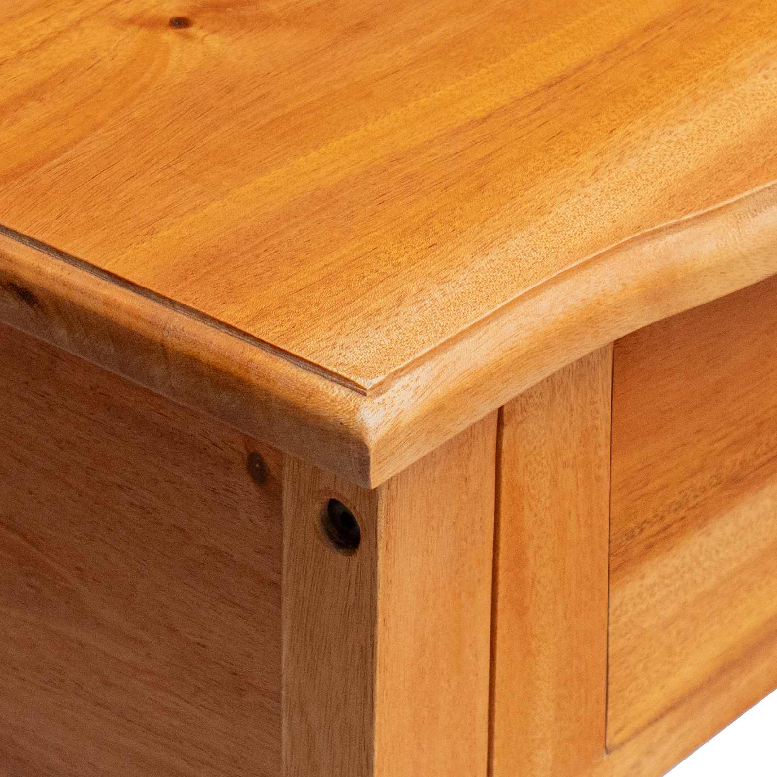Konsolentisch Natur 50,5 x 30 x 75,5 cm Massives Mahagoni Holz