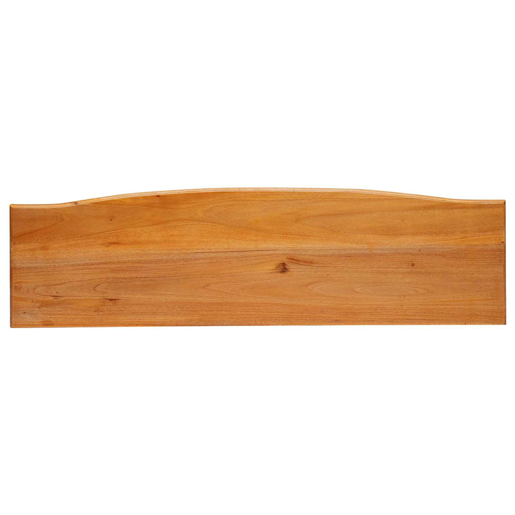 Konsolentisch Natur 115 x 32 x 76 cm Massives Mahagoni Holz