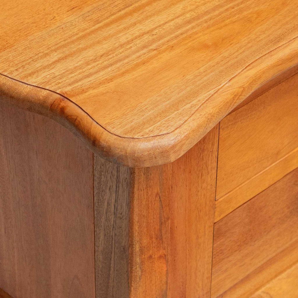Beistelltisch Natur 60,5 x 30 x 61 cm Massives Mahagoni Holz
