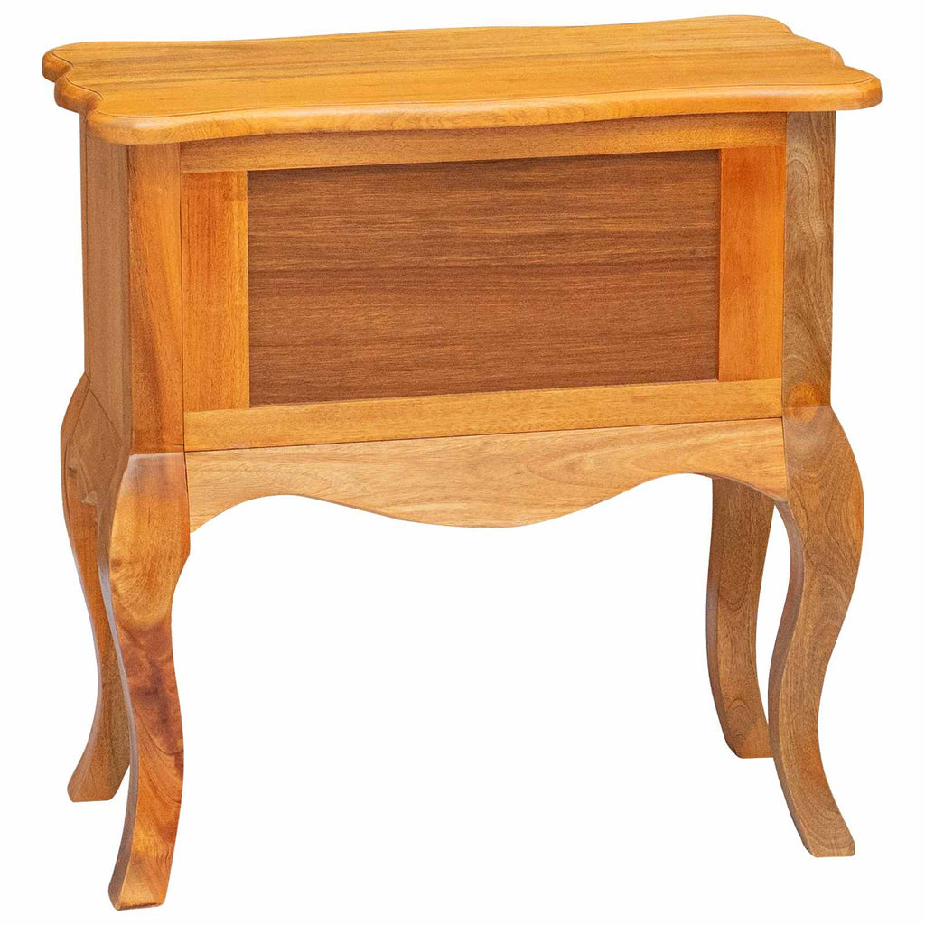 Beistelltisch Natur 60,5 x 30 x 61 cm Massives Mahagoni Holz
