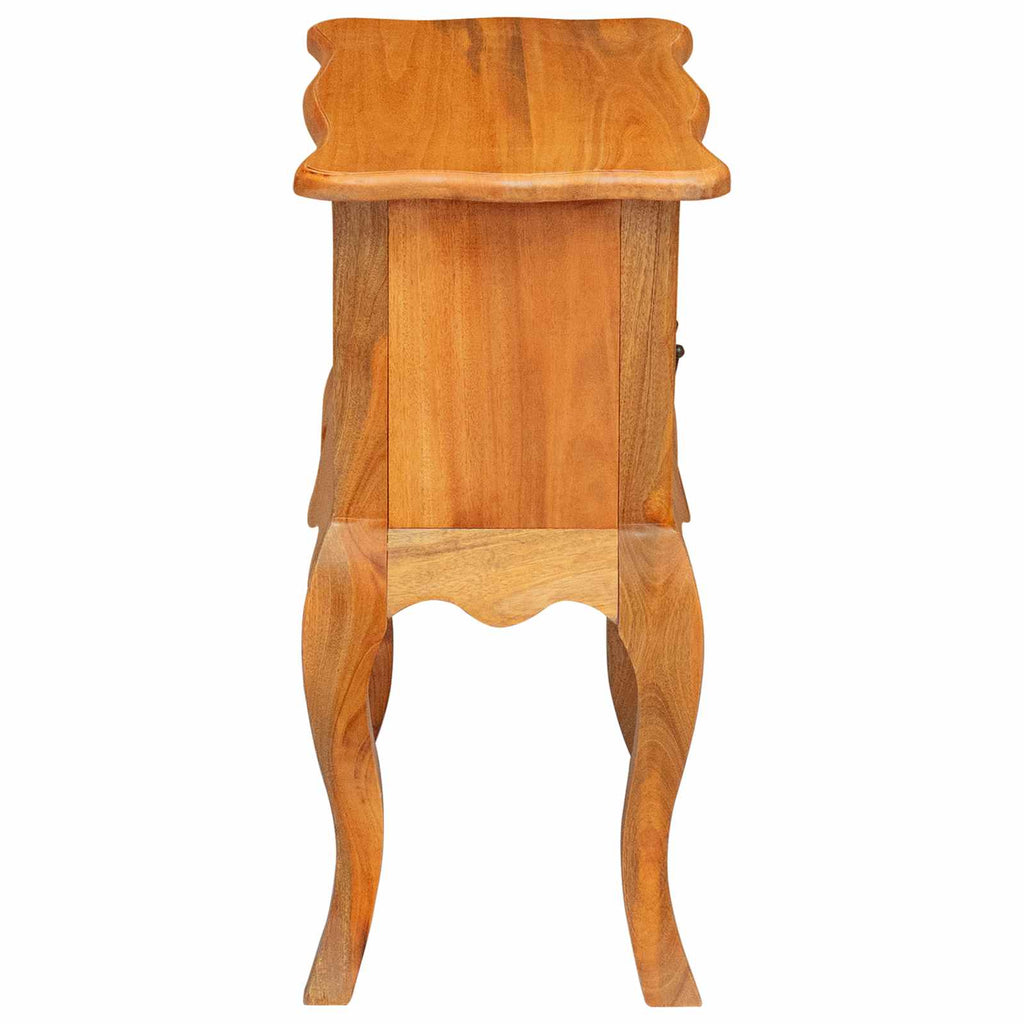 Beistelltisch Natur 60,5 x 30 x 61 cm Massives Mahagoni Holz