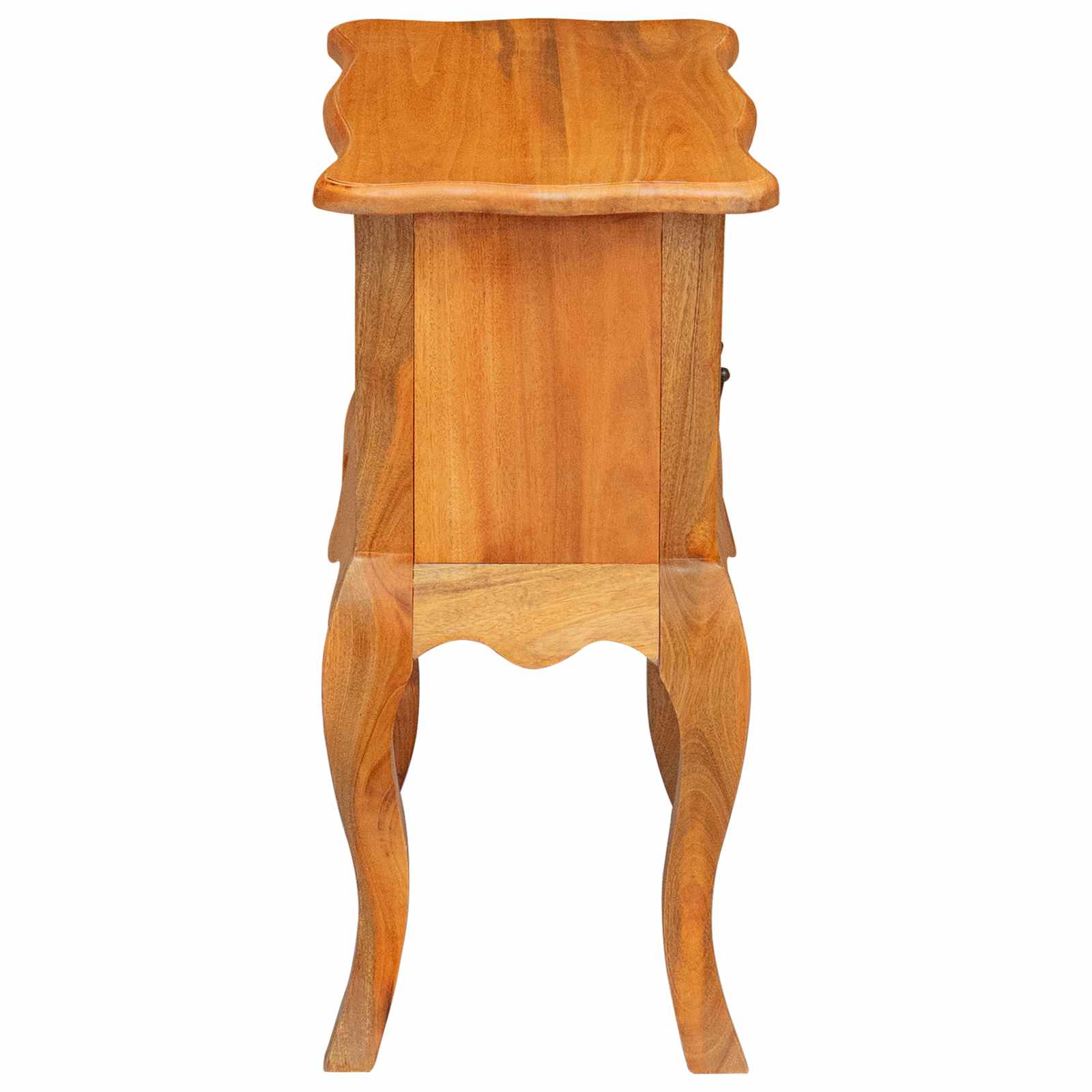 Beistelltisch Natur 60,5 x 30 x 61 cm Massives Mahagoni Holz