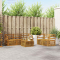 Sofagarnituren 6 pcs Natur Massivholz Akazie