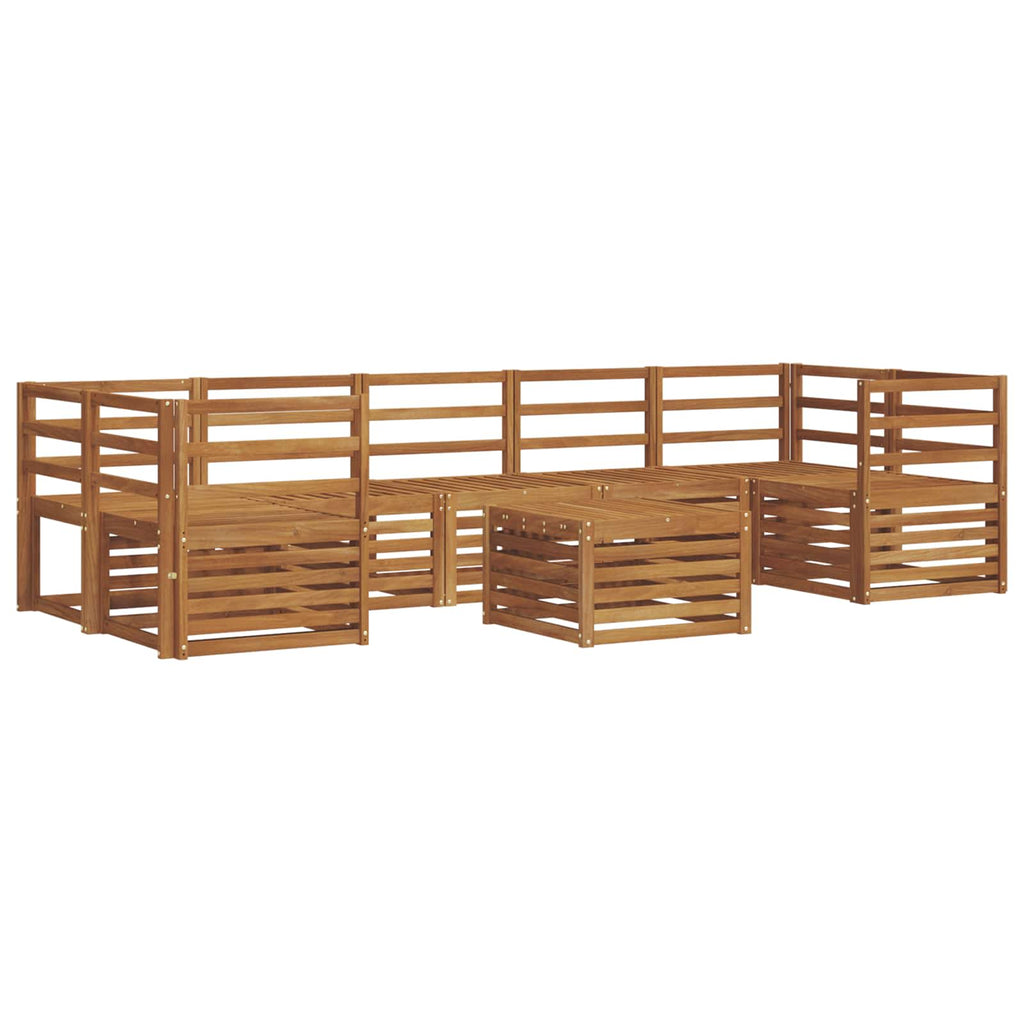 Sofagarnituren 8 pcs Natur Massivholz Akazie