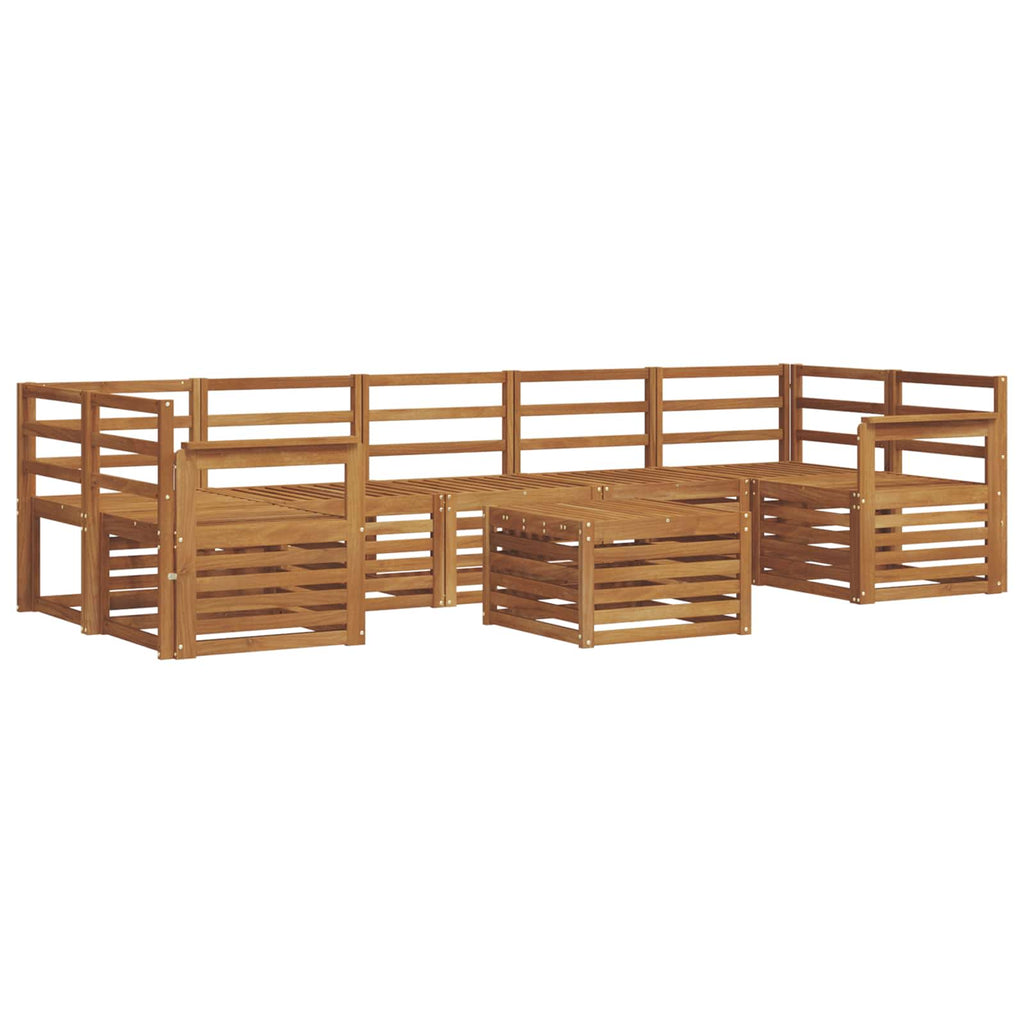 Sofagarnituren 8 pcs Natur Massivholz Akazie