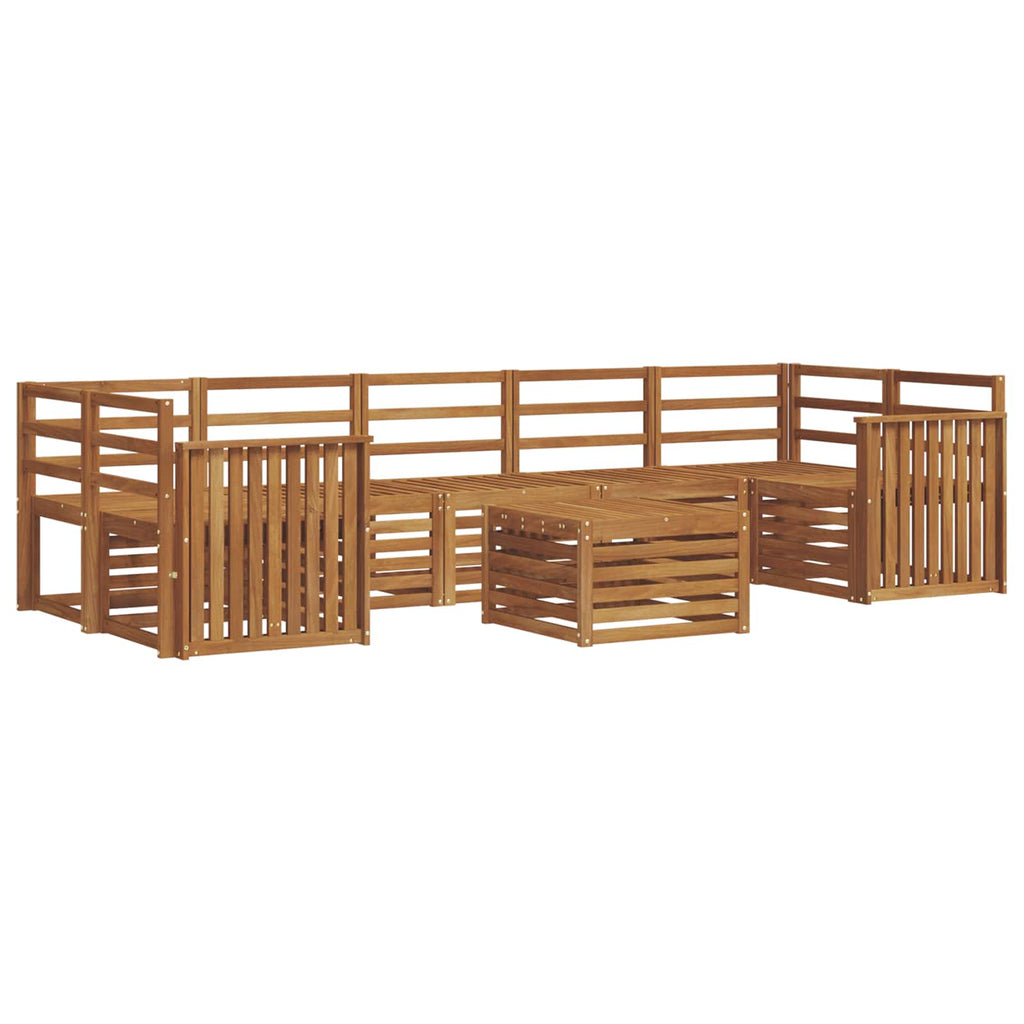 Sofagarnituren 8 pcs Natur Massivholz Akazie