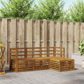 Outdoor-Sofagarnitur 4 pcs Natur
