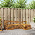 Outdoor-Sofagarnitur 4 pcs Natur