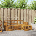 Outdoor-Sofagarnitur 4 pcs Natur