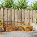 Outdoor-Sofagarnitur 4 pcs Natur