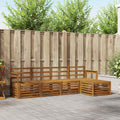 Outdoor-Sofagarnitur 5 pcs Natur
