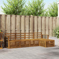 Sofagarnituren 5 pcs Natur Massivholz Akazie