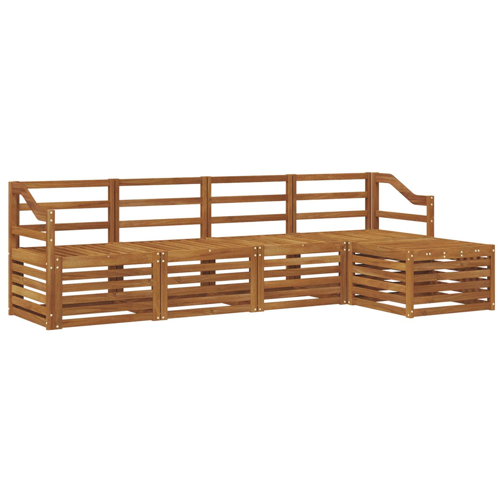 Outdoor-Sofagarnitur 5 pcs Natur