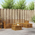 Outdoor-Sofagarnitur 6 pcs Natur
