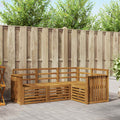 Sofagarnituren 4 pcs Natur Massivholz Akazie